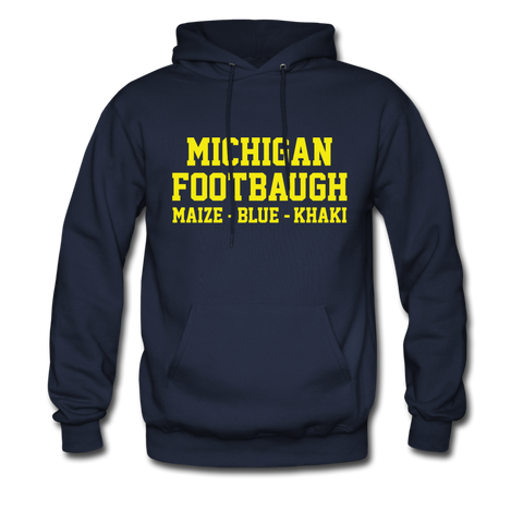 Michigan Footbaugh -Men's Hoodie - navy