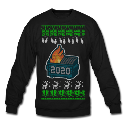 2020 Dumpster Fire - Unisex Crewneck Sweatshirt - black
