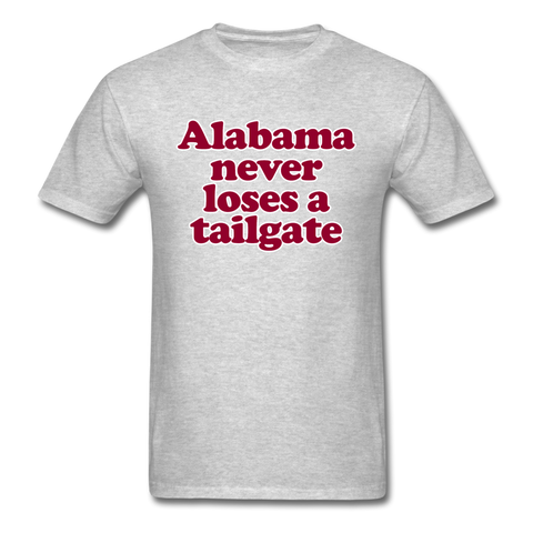 Alabama Never Loses A Tailgate - Unisex Classic T-Shirt - heather gray