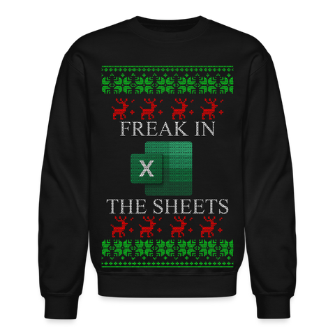 Freak In The Sheets Unisex Sweatshirt - For the Excel Fans! - black